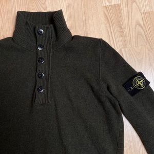 Authentic Stone Island Massimo Osti Green Sweater